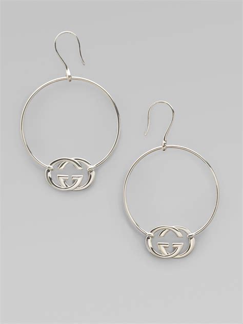 gucci silver hoops